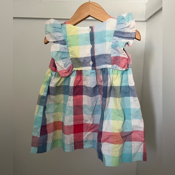 NWT babyGAP | infant toddler Flutter Sleeve Dress (6-12M) - Picture 2 of 4